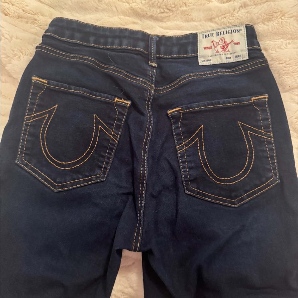 Women’s True Religion High-Rise Skinny Dark Denim Jeans